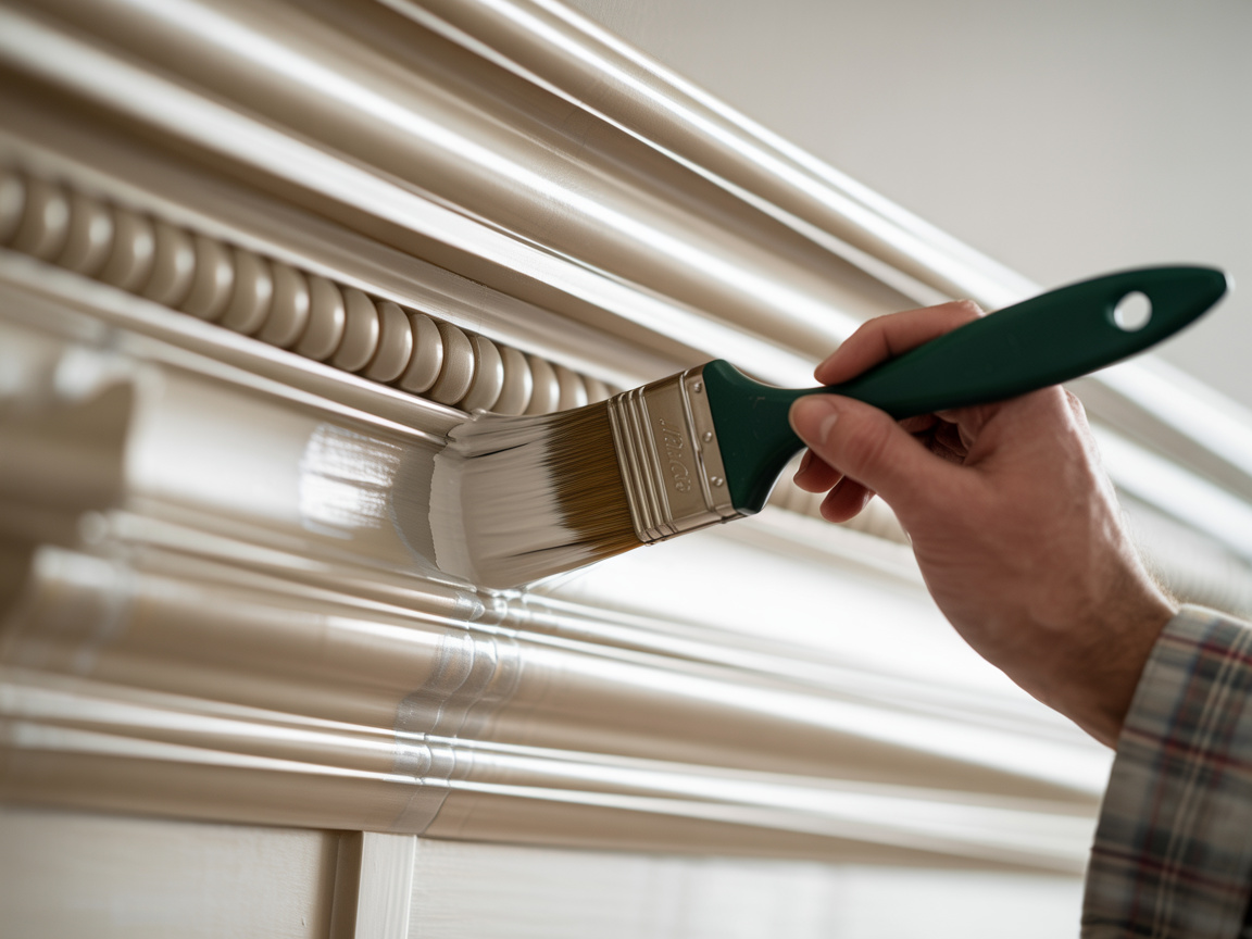 Detailarbeit an Zierleisten und Profilen